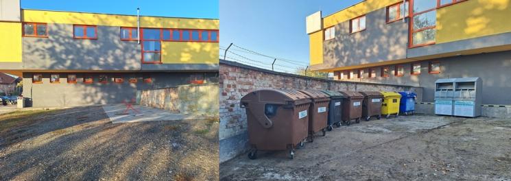 nové umietnenie kontajnerov