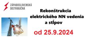 Nyugatszlovákiai villanymūvek a.s - közlemény